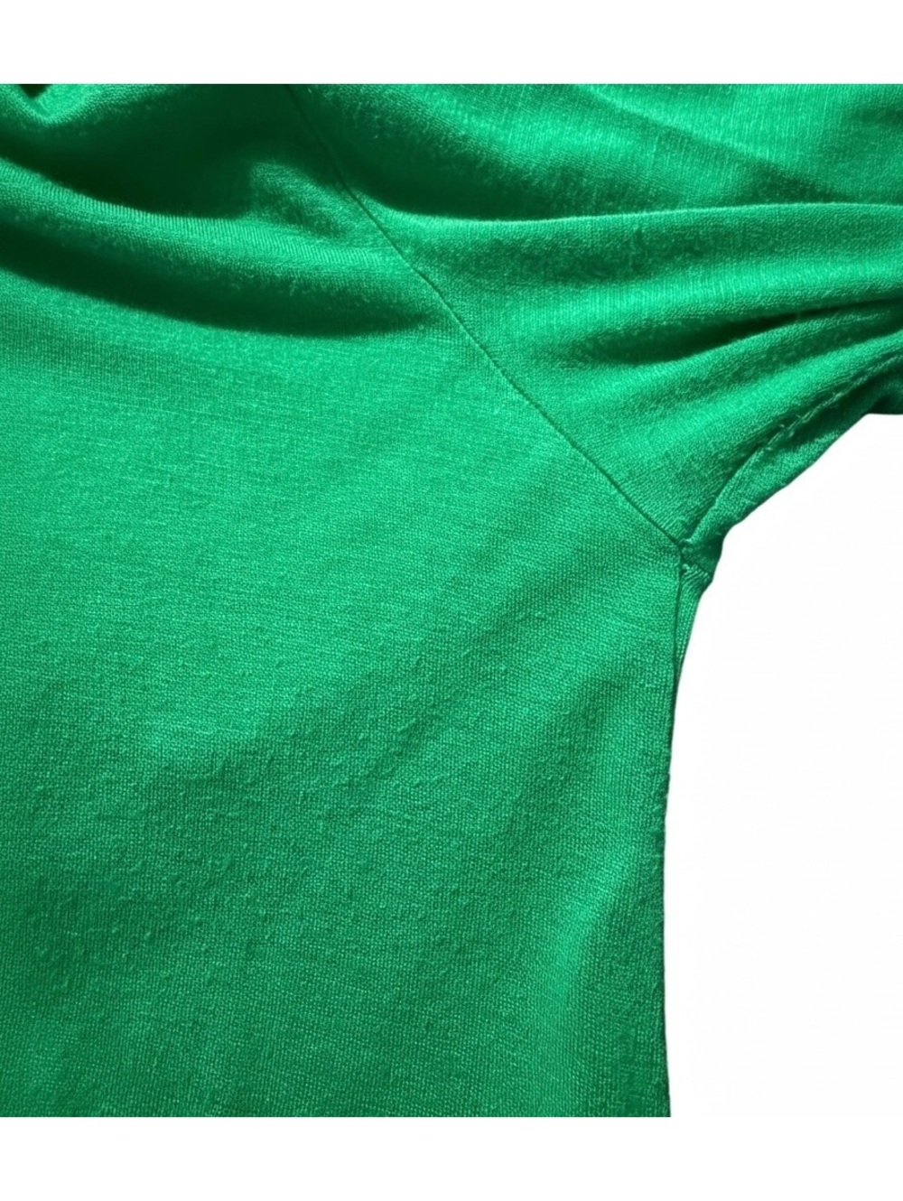 Modern Attraction Kelly Green Open Front Draped Waterfall Cardigan Size M - Picture 6 of 6